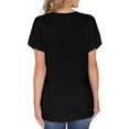 thumbnail image 3 of ONLYSHE Womens Summer V Neck T Shirts Short Sleeve Loose Fit Basic Tunic Tops Blouse, 3 of 5