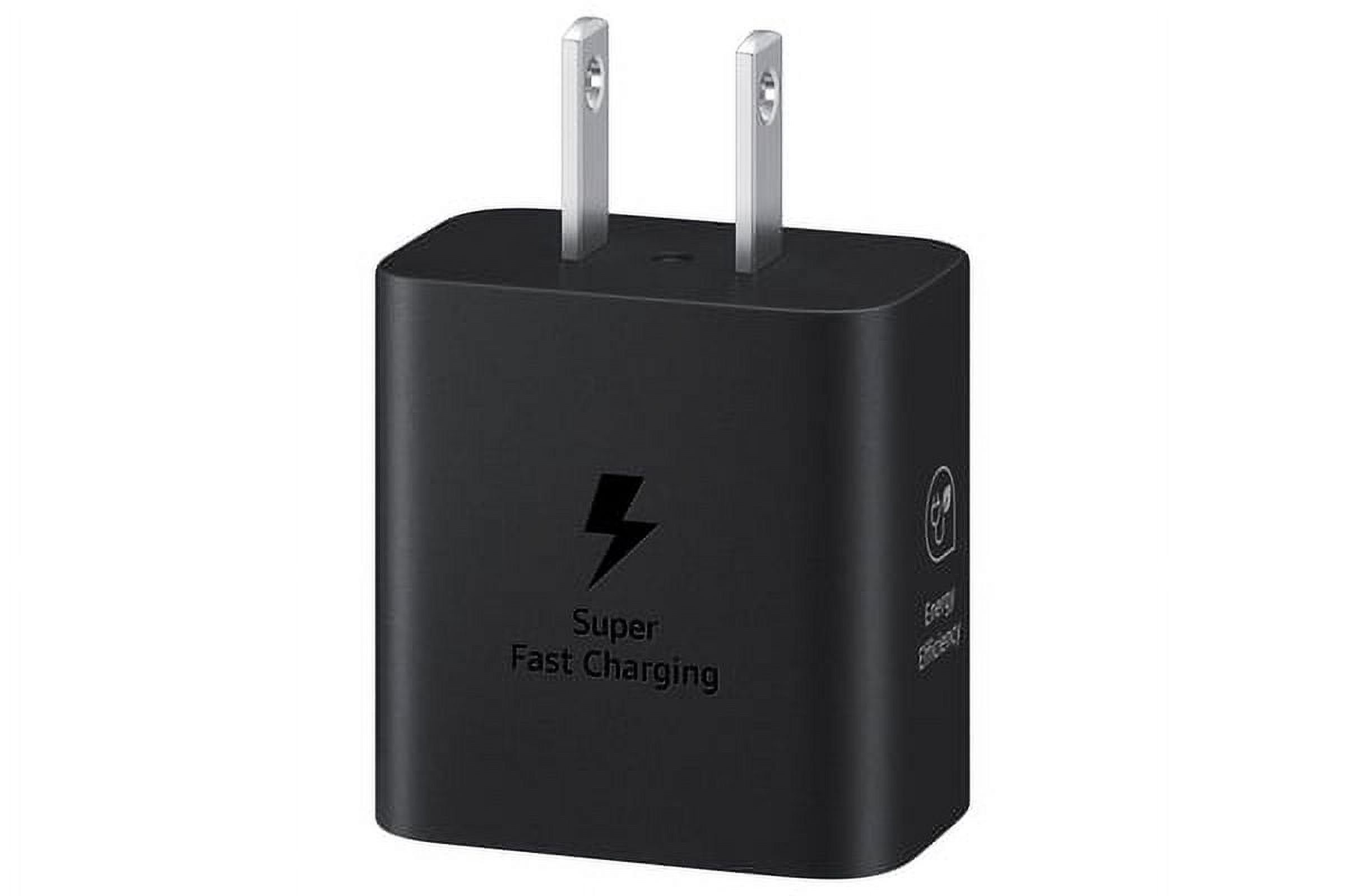 Samsung 25W Super Fast Charging USB-C Wall Charger, Black photo 1
