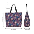 thumbnail image 5 of Yiaed Skull starry sky flower Print Handbag for Women Tote Purse Shoulder Bag Large Fashion Hobo Purse Handbag Shopping Tote, 5 of 5
