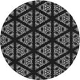 thumbnail image 1 of Ahgly Company Machine Washable Indoor Round Transitional Gray Area Rugs, 4' Round, 1 of 7