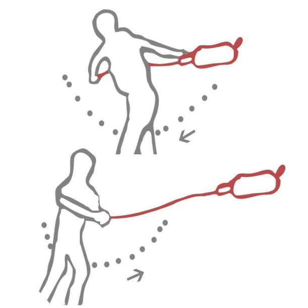 Sac De Lancer Flottant 21m – Corde En Polypropylène 8mm, Jaune/rouge Réfléchissant, Sports Nautiques