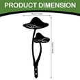 thumbnail image 2 of MOQIN Metal Mushroom Yard Art Garden Decorative Stake Hollow Out Mushrooms Silhouette Statue Decor, for Pathway, Floor, Garden, Lawn, Halloween Outdoor Decoration, 2 of 7