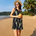 thumbnail image 3 of Xecao Méduse pour Robes d'Été pour Femmes Robes Décontractées de Plage Robes de Plage Sans Manches Robe Évasée avec Poches, 3 of 7