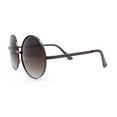 thumbnail image 3 of Arrow Metal Jewel Hinge Round Circle Lens Oversized Hippie Metal Rim Sunglasses Copper - Brown, 3 of 4