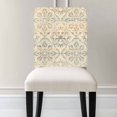 thumbnail image 3 of Abstract Geometric Chair Covers Set of 8 Floral Yellow Bohemia Style Chair Back Covers Stretch Removable Washable Slipcovers Protector for Dining Room Kitchen Party Decor, 3 of 5
