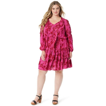Jessica Simpson Women's Izzy Ruffle Dress, Sizes XS-XL
