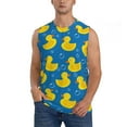 thumbnail image 2 of Picia Rubber Duck mens Cotton Tank Undershirts , Moisture-wicking Ribbed Tanks, Lightweight Cotton Tank Undershirts-Medium, 2 of 8