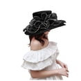 thumbnail image 1 of Chapeaux de Soleil pour Femmes Chapeau de Robe à Grand Feuille pour Douche Nuptiale et Plage, 1 of 5
