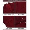 thumbnail image 5 of COOFANDY Men's Suits 2 Piece Slim Fit Suit Set 2 Button Lightweight Casual Knit Blazer Suit Jacket Pants, 5 of 6