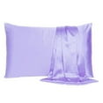 thumbnail image 6 of Purple Dreamy Set of 2 Silky Satin Standard Pillowcases, 6 of 6
