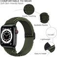 thumbnail image 5 of LeeCHee Nylon Stretchy Solo Loop Watch Band, Compatible with Apple Watch Series 1-10, SE, Ultra 38mm/40mm/41mm/42mm/44mm/45mm/46mm/49mm, Adjustable Replacement Strap for Women Men, 5 of 6