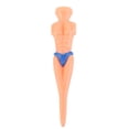thumbnail image 3 of 78mm 6pcs Azul Desnudo Novio Modelo De Golf Te Diviertes Baoblaze Tees de golf, 3 of 8