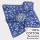 thumbnail image 3 of Pañuelo cuadrado de algodón, bandana cuadrada de algodón hecha a mano para hombres y mujeres, para entrenamiento al aire libre., 3 of 9