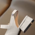 thumbnail image 5 of hengsof Girls Summer Closed Toe Sandals Soft Sole Fashion Hook and Loop Straps Pearl Decorated Princess Shoes Casual Footwear for Big Girls, 5 of 7