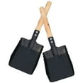 thumbnail image 2 of Garden Shovel Black Iron Wood 2Pcs Square Blade Simple Design, 2 of 5