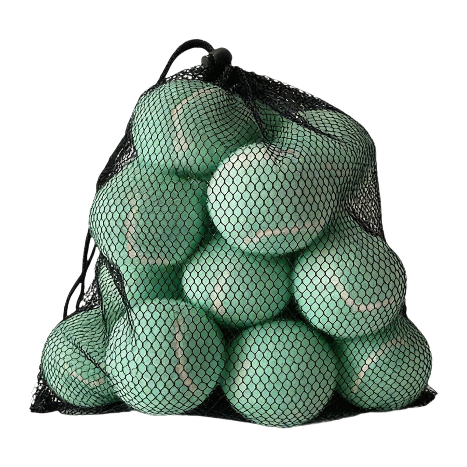harayaa 12 Pieces Tennis Balls Exercise Playing Balls Professional Rubber Training Balls Green