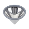 thumbnail image 2 of Pour Over Coffee Dripper, 304 Stainless Steel Reusable Coffee Filter, Paperless Slow Drip Single Cup Coffee Maker Accessories For Home Travel Office, High Temperature, 2 of 8