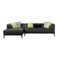 thumbnail image 3 of AE-LD818 2-piece Black Faux Leather Sectional - Right Sitting, 3 of 4