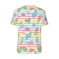 thumbnail image 2 of Daiia Cute Unicorn Mens Baseball Jersey Button Down Shirts Short Sleeve Sports Uniforms-XX-Large, 2 of 9