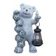 thumbnail image 2 of Estatua de oso para jardín con energía solar, hermosa estatua de resina con forma de oso para decoración de patio, césped, regalos de inauguración de, 2 of 8