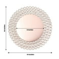 thumbnail image 3 of Efavormart 14" Rose Gold Wired Metal Charger Plate With 118 Acrylic Crystal Beads For Weddings Events, 3 of 11
