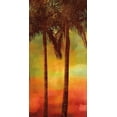 thumbnail image 2 of Seba, John 18x32 Black Ornate Wood Framed with Double Matting Museum Art Print Titled - Sunset Palms II, 2 of 4