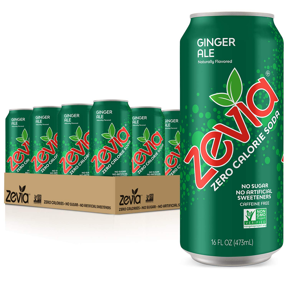Zevia Ginger Ale Soda 10 pk, 120 fl oz [Pack of 2]