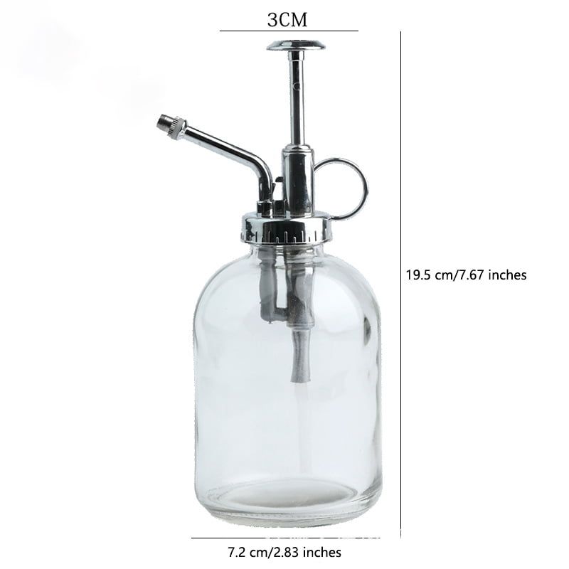 Small Watering Cans for House Plant Garden Flower, Spout Water Can for Outdoor Watering Plants 350ML (Silver)