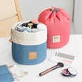 thumbnail image 2 of Cosmetics Storage Bag Large Capacity Draw-out Cylindrical Multi-function Cosmetics Bag Washing Bag, 2 of 8