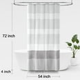 thumbnail image 6 of Boho Sage Green Shower Curtain for Bathroom Stripe Tassel Shower Curtain 72 X 72 Inches Farmhouse Cotton, 6 of 7