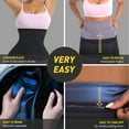 thumbnail image 6 of Lilvigor Sweat Waist Trimmer for Women Waist Trainer Sauna Belt Neoprene-free Waist Cincher Slimming Belt, 6 of 7
