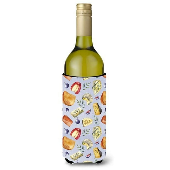 Assortment of Cheeses Wine Bottle Beverge Insulator Hugger