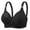 Black, variant on ZKCCNUK Plus Size Bras for Women Printing Gathered Together Large Size Daily Bra Underwear No Rims Everyday Bras Size XS-4XL
