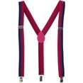 thumbnail image 2 of CTM Striped Bi Pride Bow Tie and Suspender Set, 2 of 5