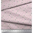 thumbnail image 2 of Soimoi Purple Heavy Canvas Fabric Polka Dots Print Fabric by the Yard 58 Inch Wide, 2 of 3