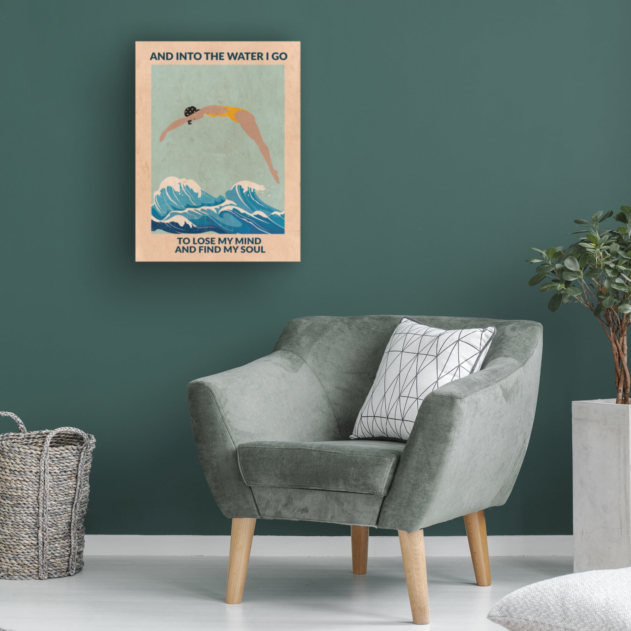Trademark Fine Art Jon Downer Into the Water I Dive Canvas Wall Art