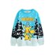 thumbnail image 1 of Jersey navideño con diseño de Pokémon para niños, tejido azul, festivo, de Pikachu, 1 of 7