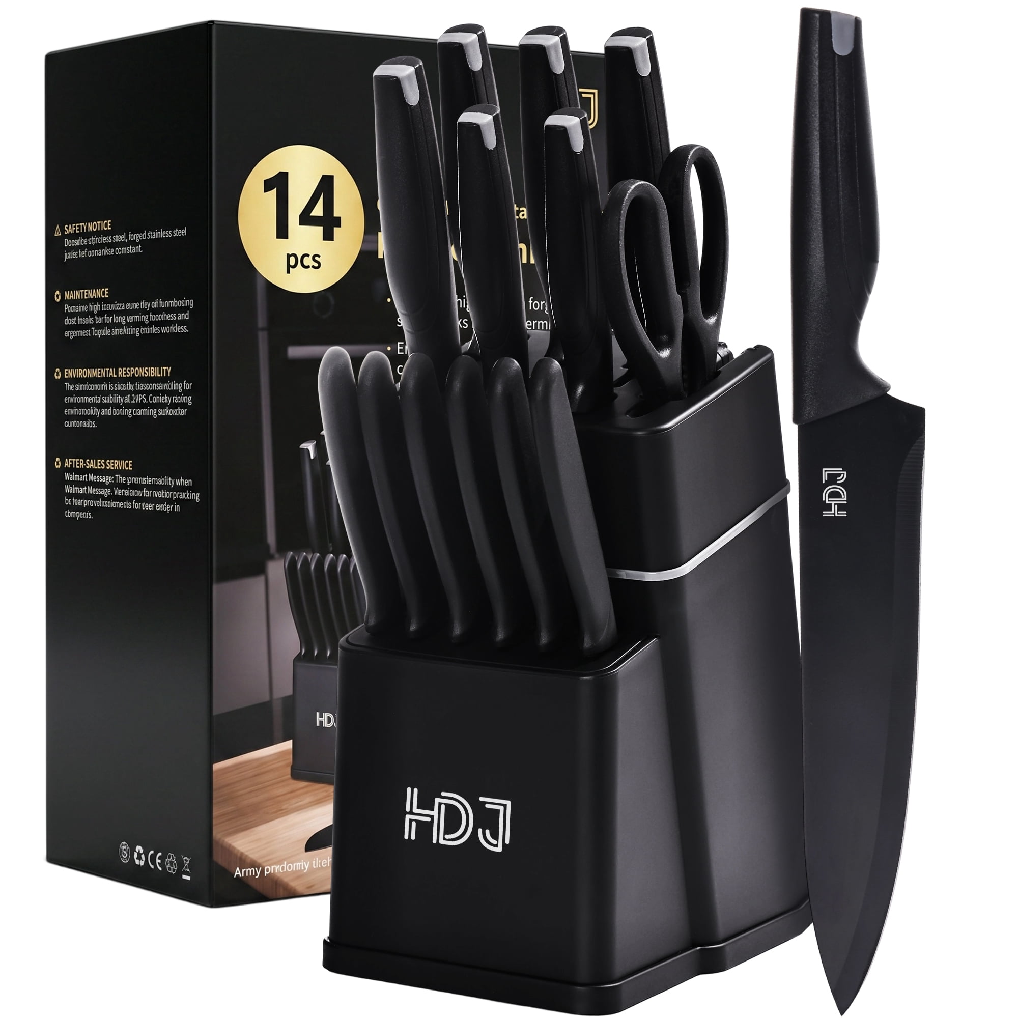 Ninja NeverDull Essential 10-Piece Knife System, K12010 - Walmart.com