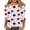 B Multicolor Tees, variant on 4Th of July Shirts Women Summer 3/4 Sleeve Tops Funny Red White and Blue Tshirts American Flag Graphic Tees D Multicolor Tees XXXXXL
