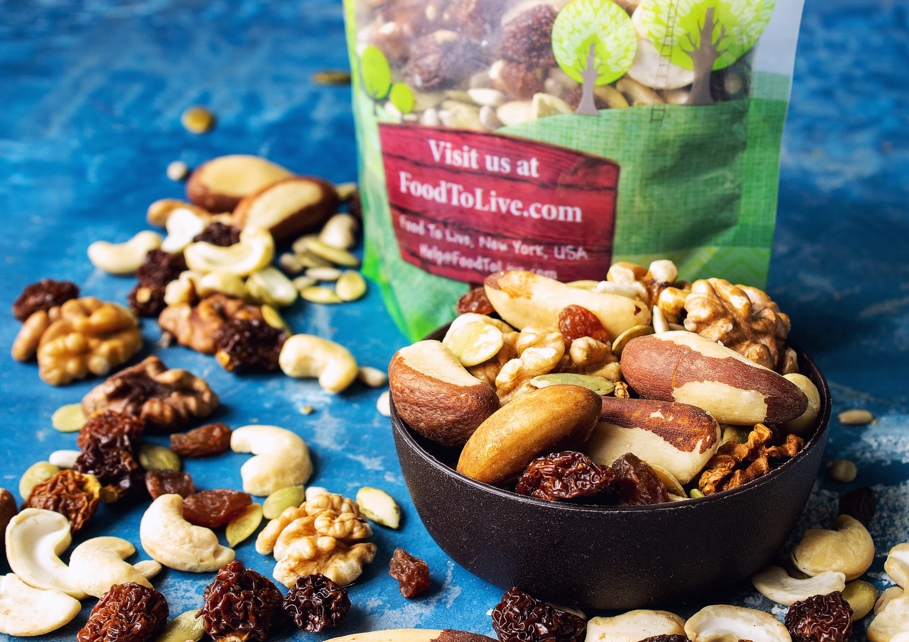 Organic Vitality Snack Mix, 1 Pound — Kosher, Raw, Vegan - by Food to Live
