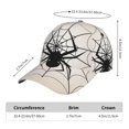 thumbnail image 2 of Balery Spiders On The Web 1 Gorra de béisbol de tamaño ajustable para correr, entrenar y actividades al aire libre. Gorra de papá para todas las estaciones., 2 of 6