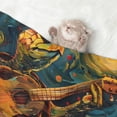 thumbnail image 2 of Naloa Starry Night Guitar Turtle Dog Blanket, 3 Sizes Cat Blanket for Indoor Cats Large Medium Small Dog Gifts-Small, 2 of 8