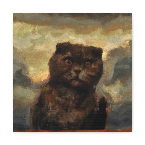 Scottish Fold Reflection - Canvas