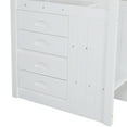 thumbnail image 4 of Harper & Bright Designs Full Over Full Bunk Bed with Twin Size Trundle for Bedroom, White, 4 of 7
