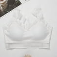 thumbnail image 4 of Deals Floral Secret Comfort Rose Bra,Lace Eyelet Bras for Women Full Coverage Shelf Bra Seamless Front Closure Bralettes Support Push Up Plus Size Brassieres, 4 of 6