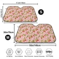thumbnail image 7 of Lsque Strawberry Floral Car Windshield Sun Shade | Accordion Folding Style Auto Shade for Car Truck SUV Van | Blocks UV Rays Sun Visor Protector | Small, 7 of 7