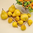 thumbnail image 3 of Fake Realistic Yellow Pears Artificial Simulation Vivid Big Small Pears Lifelike Fruits for Home Decoration Ornament Photography Props 12PCS, 3 of 3