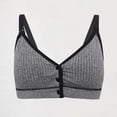 thumbnail image 2 of Npasoilc Front Opening Wirefree Bra for Women Semi-Fixed Cups Push Up Breathable Lightweight Comfortable Daily Underwear, 2 of 5