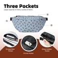 thumbnail image 4 of Naloa Cute Ice Cream Print Running Belts for Men Women,Running Fanny Pack with 2-Zipper Pockets,Waterproof Waist Pack for Travel Hiking Running Outdoor Sports, 4 of 8