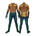 thumbnail image 3 of Traje de Cosplay de Aquaman para Halloween, traje de superhéroe Arthur Curry Orin Zentai, monos para niños y adultos, 3 of 5